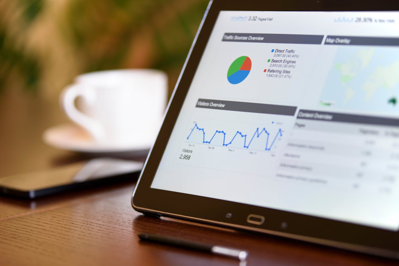 website SEO analytics dashboard