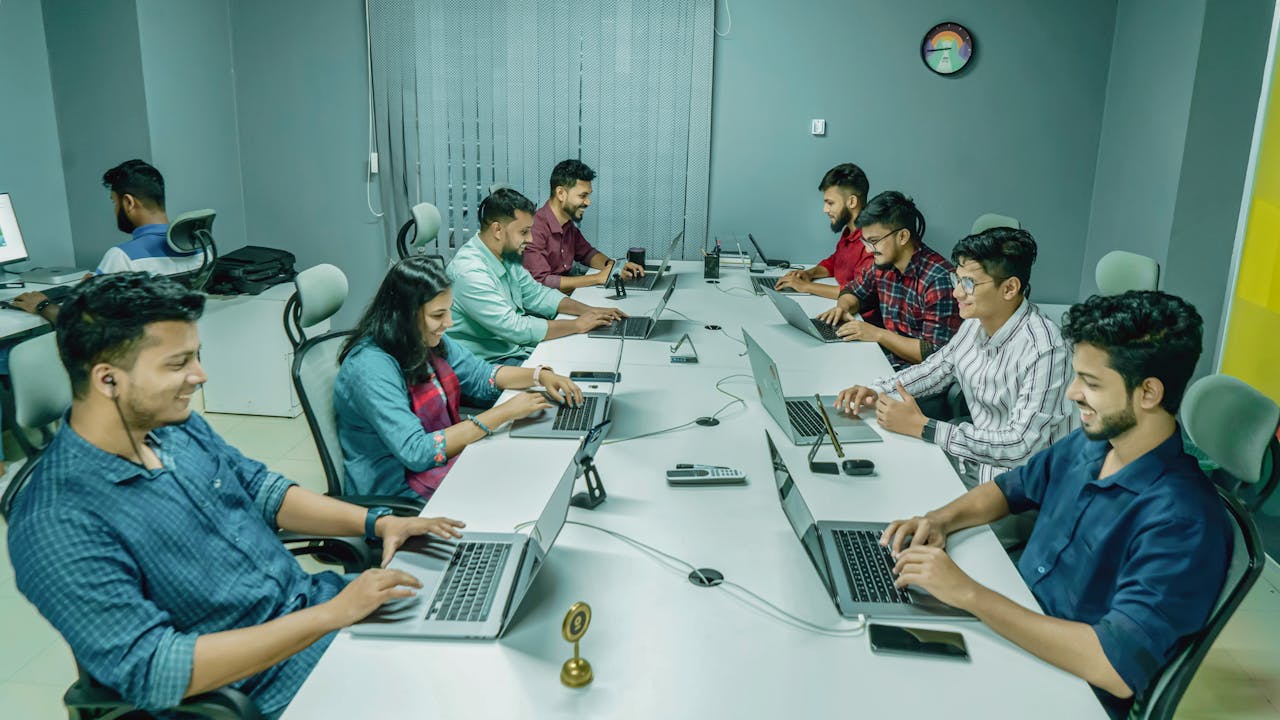 Professional workspace for building a strong personal brand online in 2026